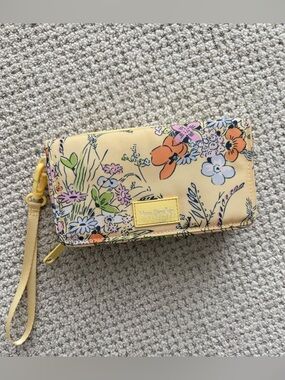 Vera Bradley Yellow Floral Sunlit Garden Wristlet Wallet